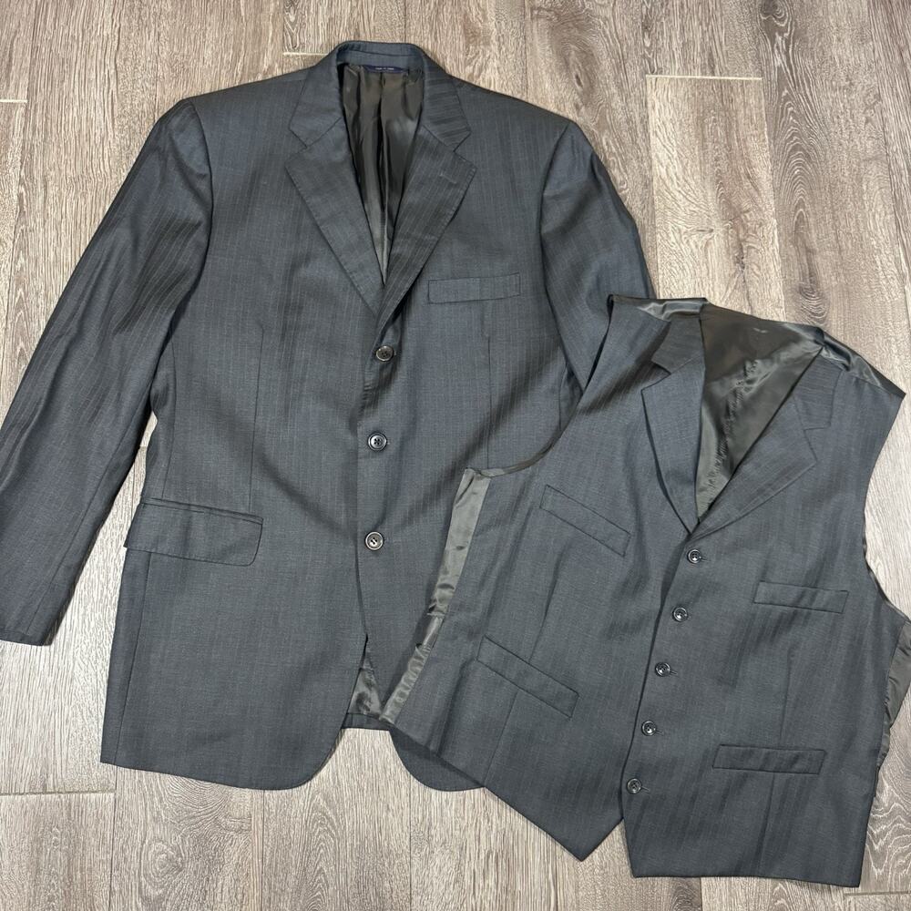 Brooks Brothers 1818 Regent Blazer Men 43r Wool Vest Waistcoat Loro Piana